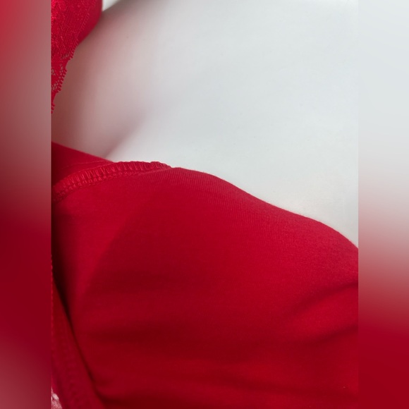 No Boundaries Red 3XL Padded Lace Trim Brami Tank Top New With Tags - Picture 11 of 16